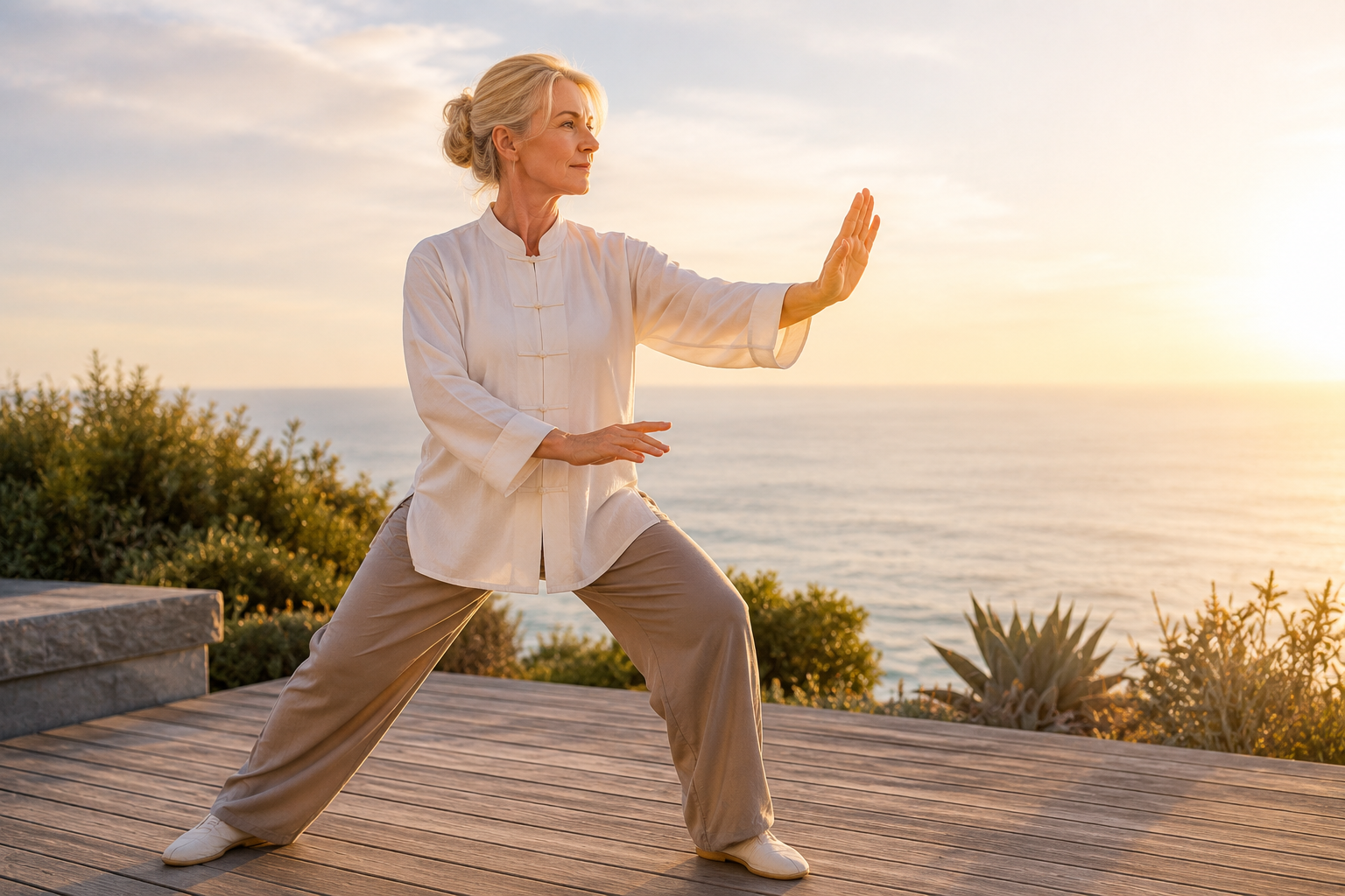 Femme faisant de l'activité physique