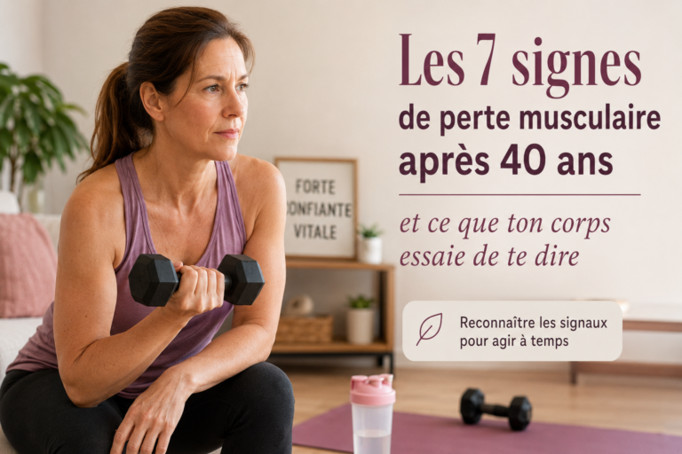 les 7 signes de perte musculaire après 40 ans