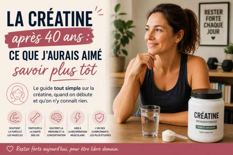 créatine et ménopause : ce que j'aurais aimé savoir