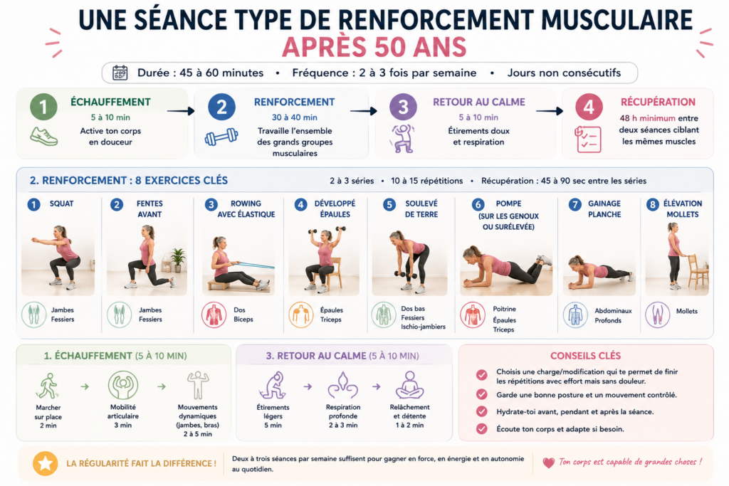 séance type de renforcement musculaire
